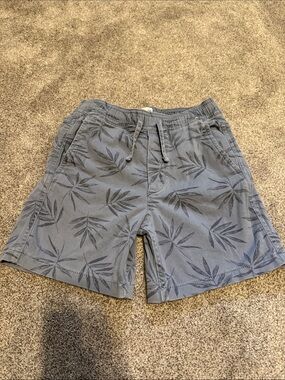 abercrombie kids Leaf-Print Drawstring Shorts
